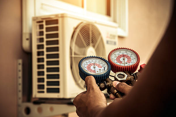 Professional Hvac technician working in Brevard, NC